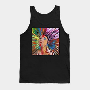 Portrait Punk Red Attitude Style  620 Tank Top